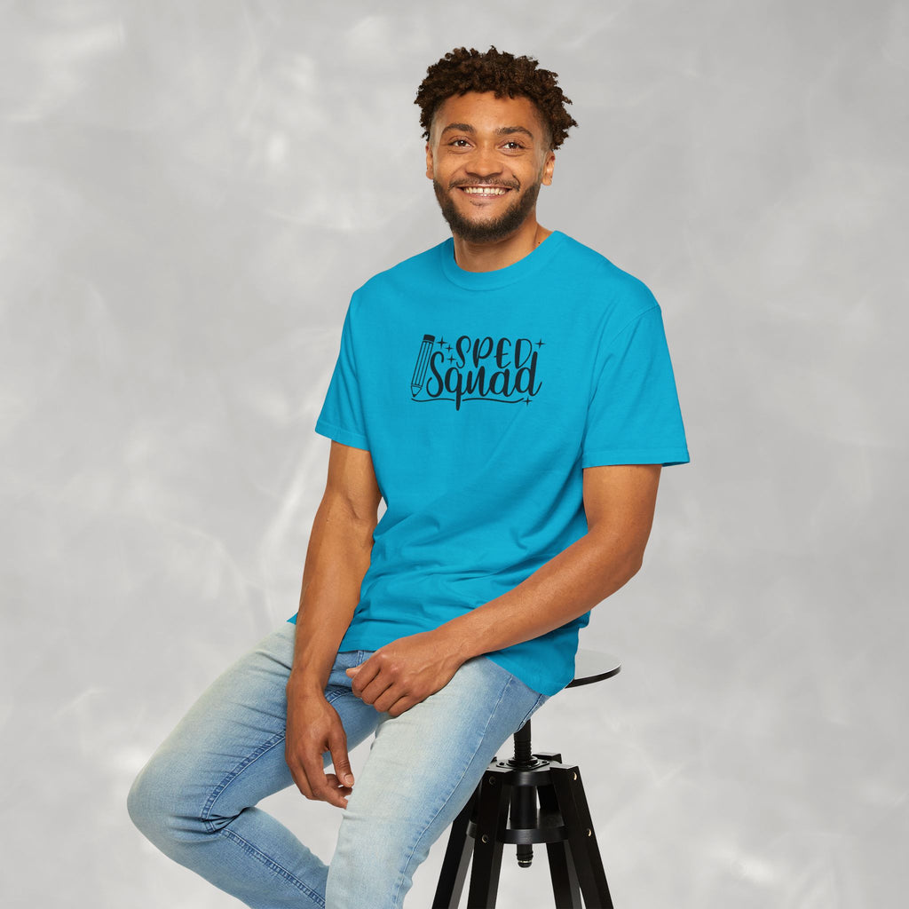 SPED Squad Comfort Colors Gildan Unisex Garment-Dyed T-shirt for Educators, Teachers, Paraprofessionals