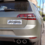 These Curbs Aren't Going to Hit Themselves Funny Brainrot Car Magnet (10"x3")