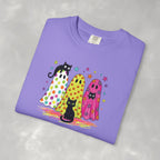 Preppy, Girly, Cute Halloween Ghosts with Cats, Comfort Colors Tee