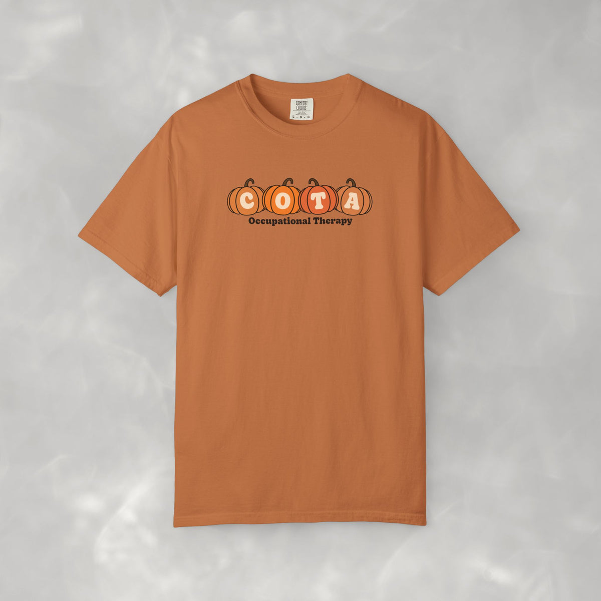 COTA Fall Pumpkins Comfort Colors Garment-Dyed T-shirt for Occupational Therapy Assistants