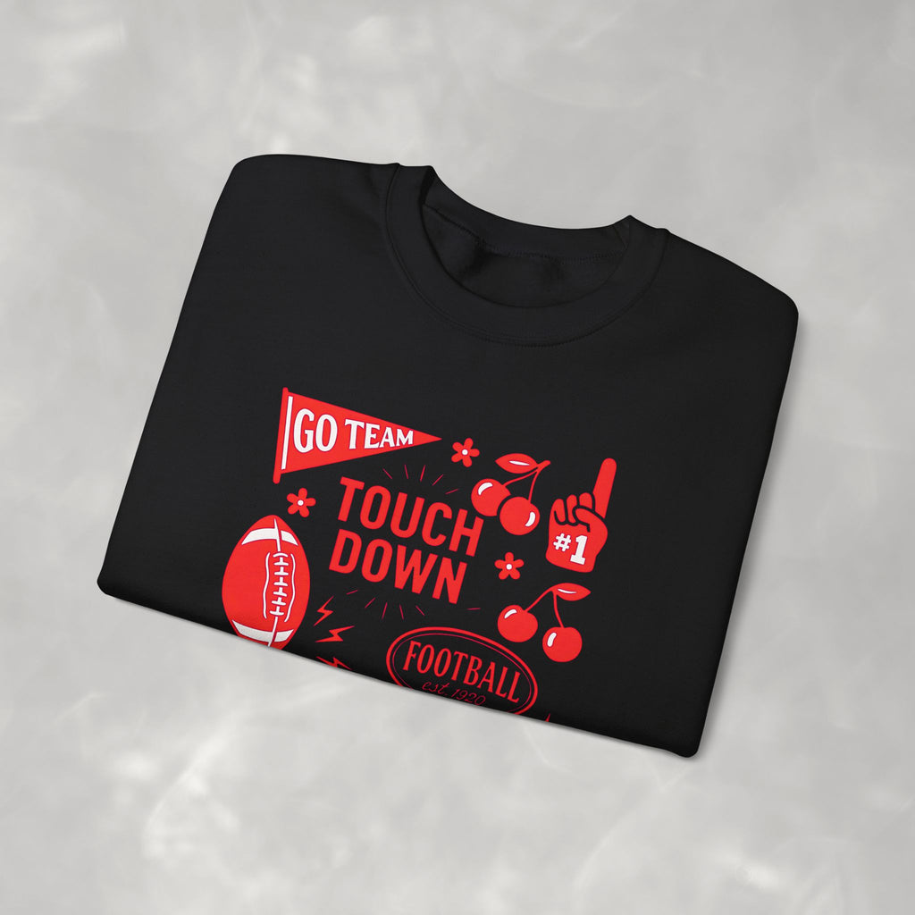 Football Season, Touchdown, Gameday, Cute Gildan Unisex Heavy Blend™ Crewneck Sweatshirt