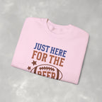 Funny Just Here for the Beer, Gildan Unisex Heavy Blend™ Crewneck Sweatshirt