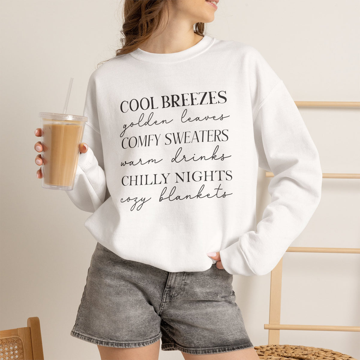 Autumn Vibes Gildan Unisex Heavy Blend™ Crewneck Sweatshirt for Fall, Thanksgiving, Festive