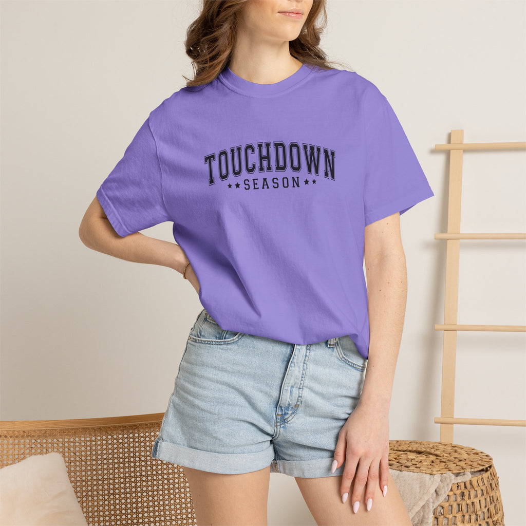 Touchdown Season, Unisex Football Comfort Colors Tee