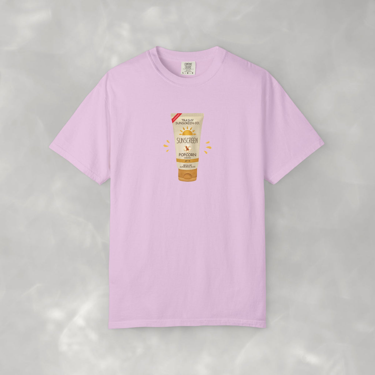Popcorn Scented Sunscreen, Funny, Random Questionable Concepts Comfort Colors Tee