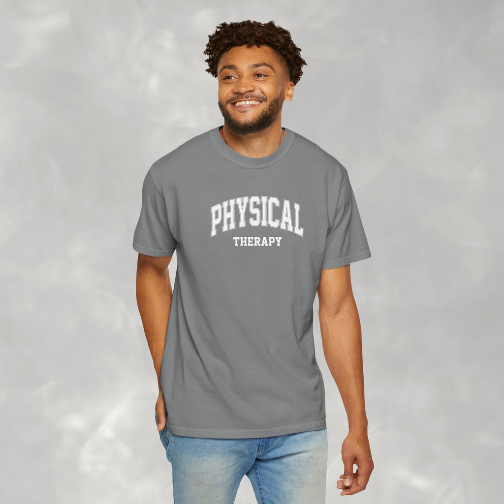 Physical Therapy, Therapist Classic Varsity Style Comfort Colors Tee