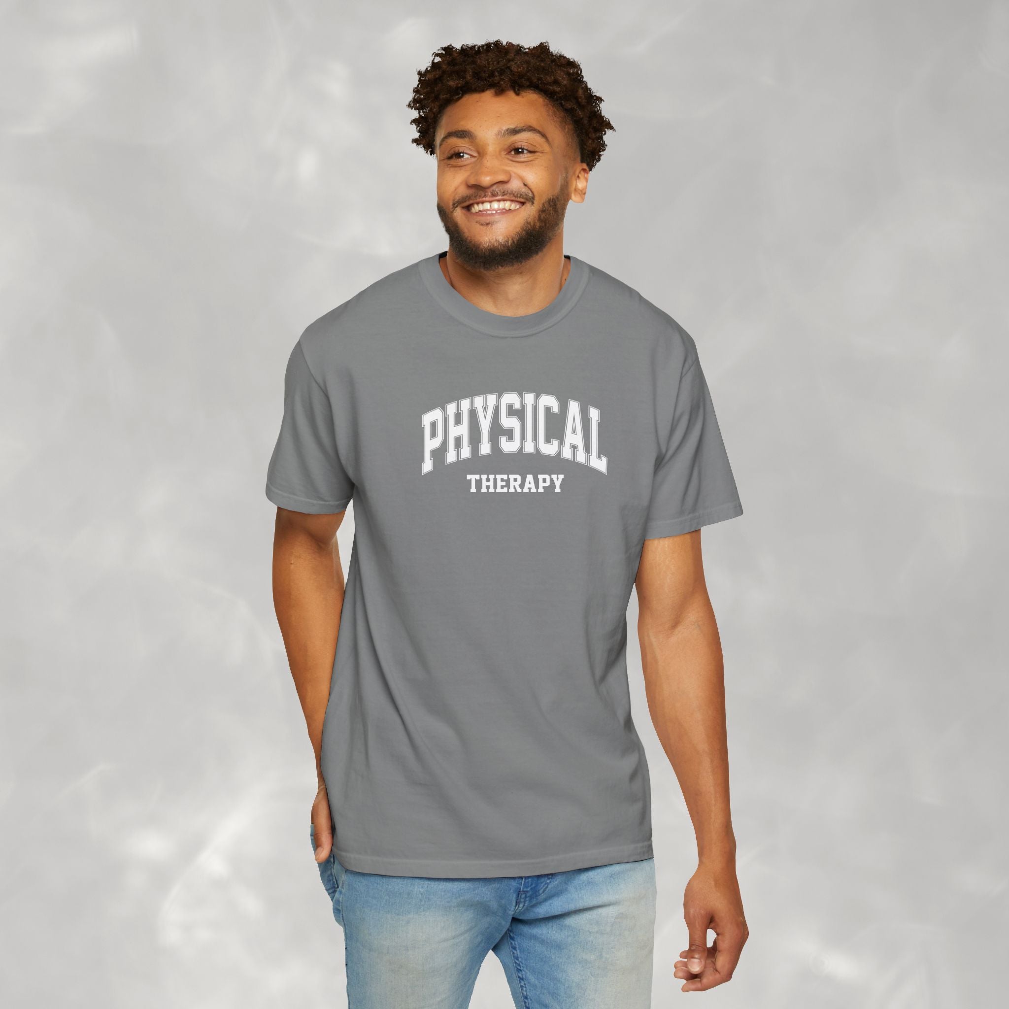 Physical Therapy, Therapist Classic Varsity Style Comfort Colors Tee