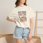 Just Here For The Beer, Funny Football Comfort Colors Tee