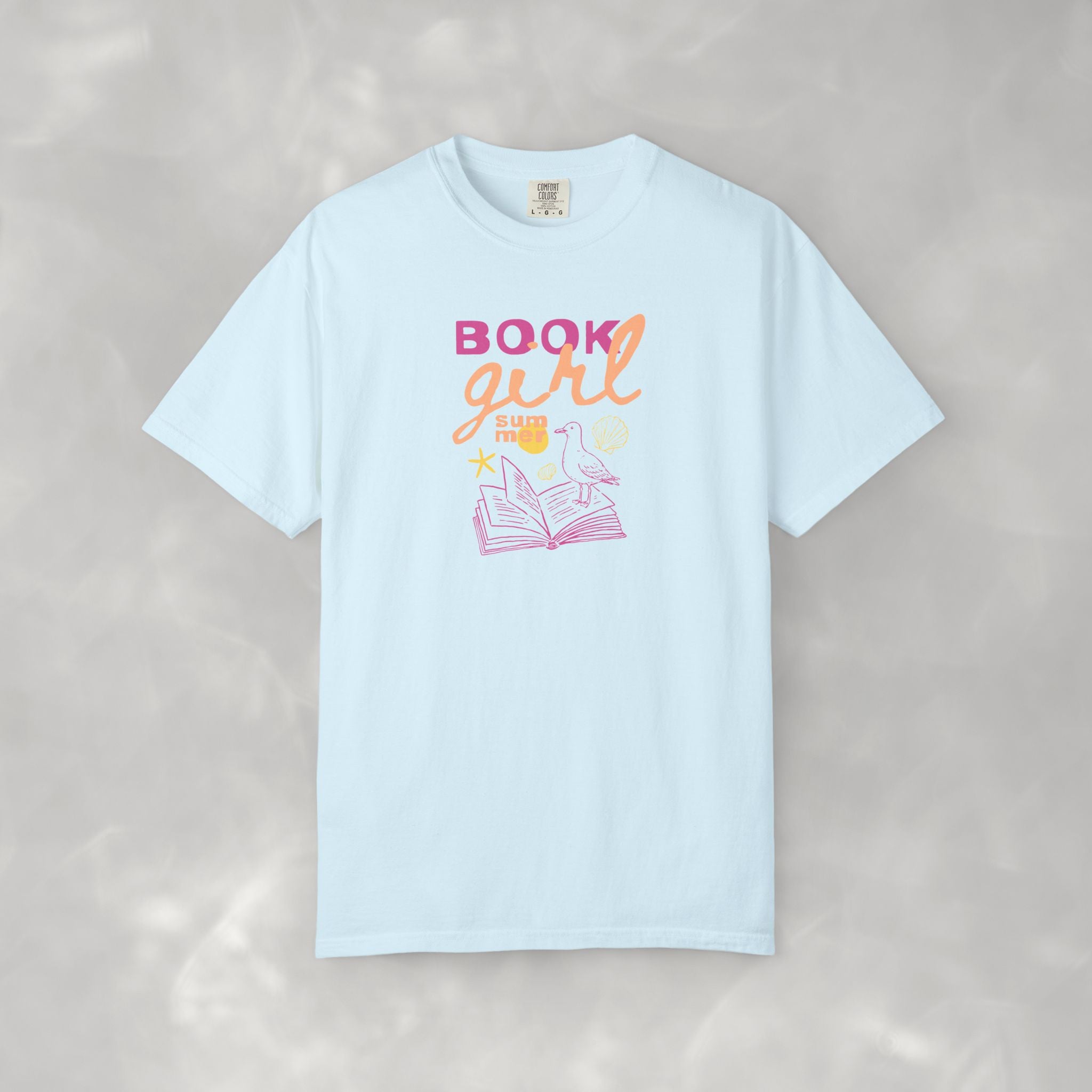 Book Girl Summer, Funny Summer, Book Lover Comfort Colors Tee