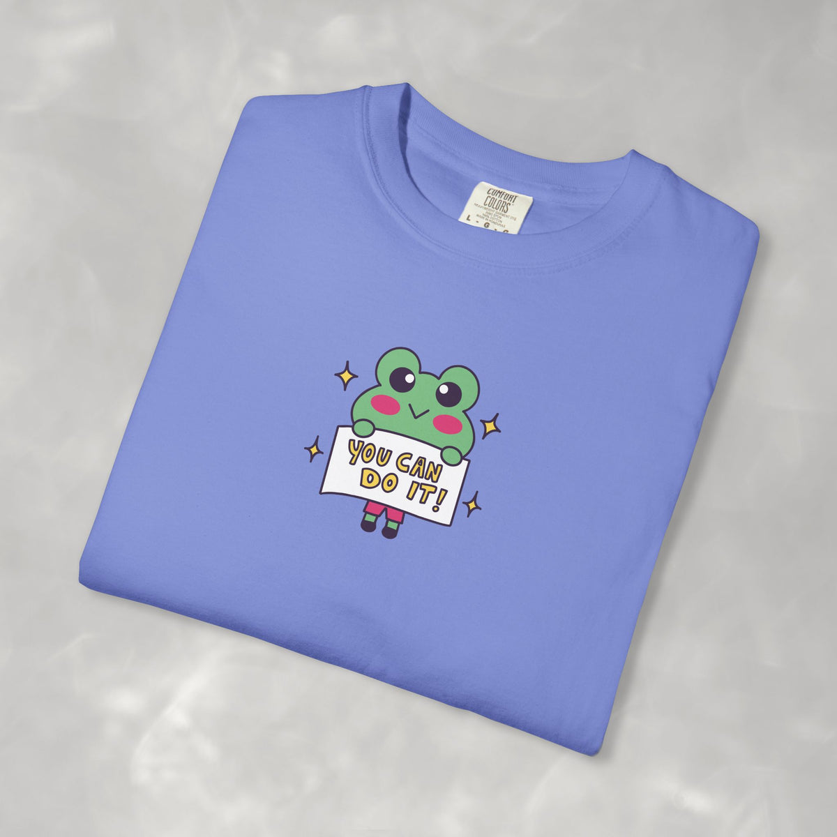 You Can Do It, Cute Motivational Frog Unisex Comfort Colors Tee for OT, PT, Speech Therapist