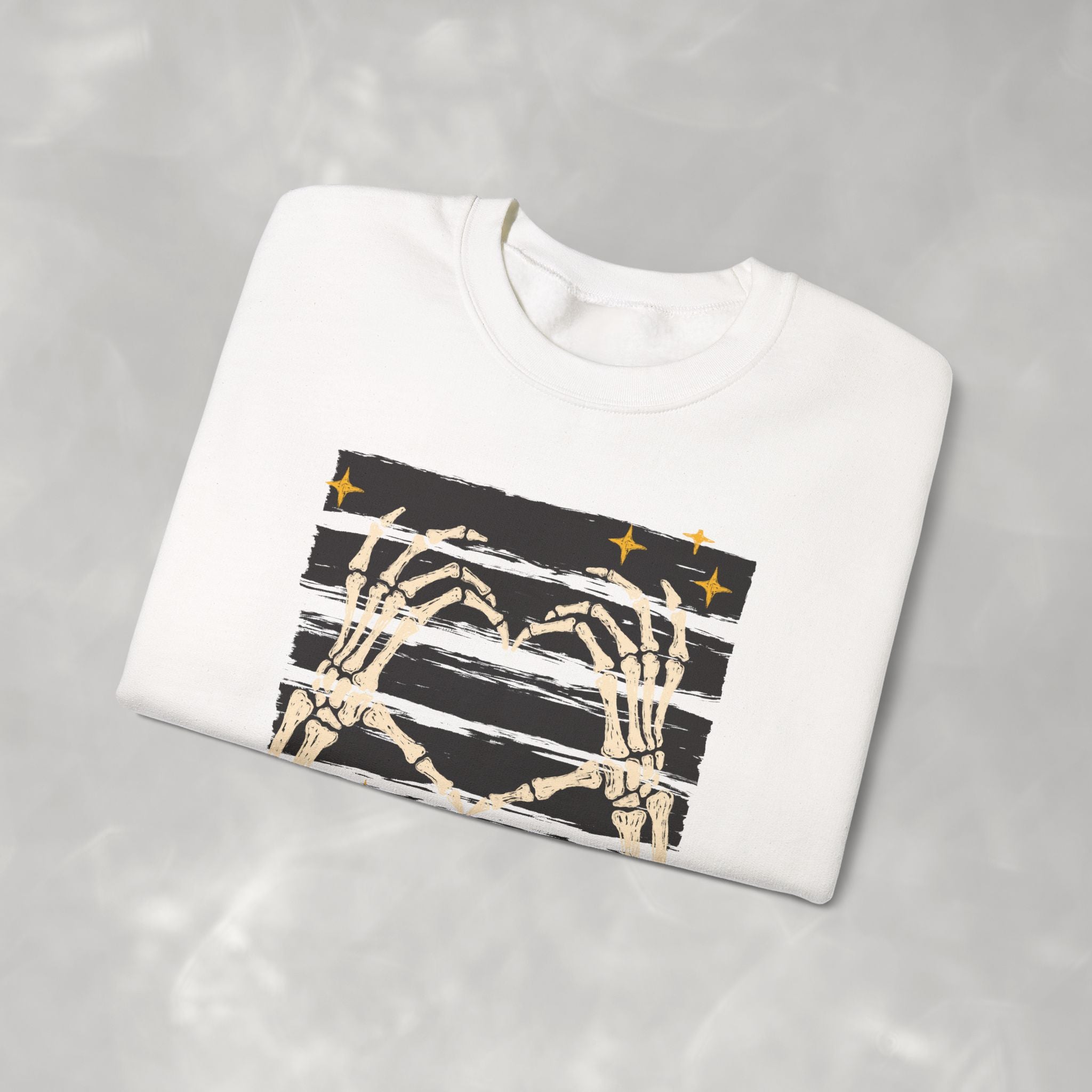 Spooky Skeleton Hands, Cute Halloween Unisex Heavy Blend™ Crewneck Sweatshirt