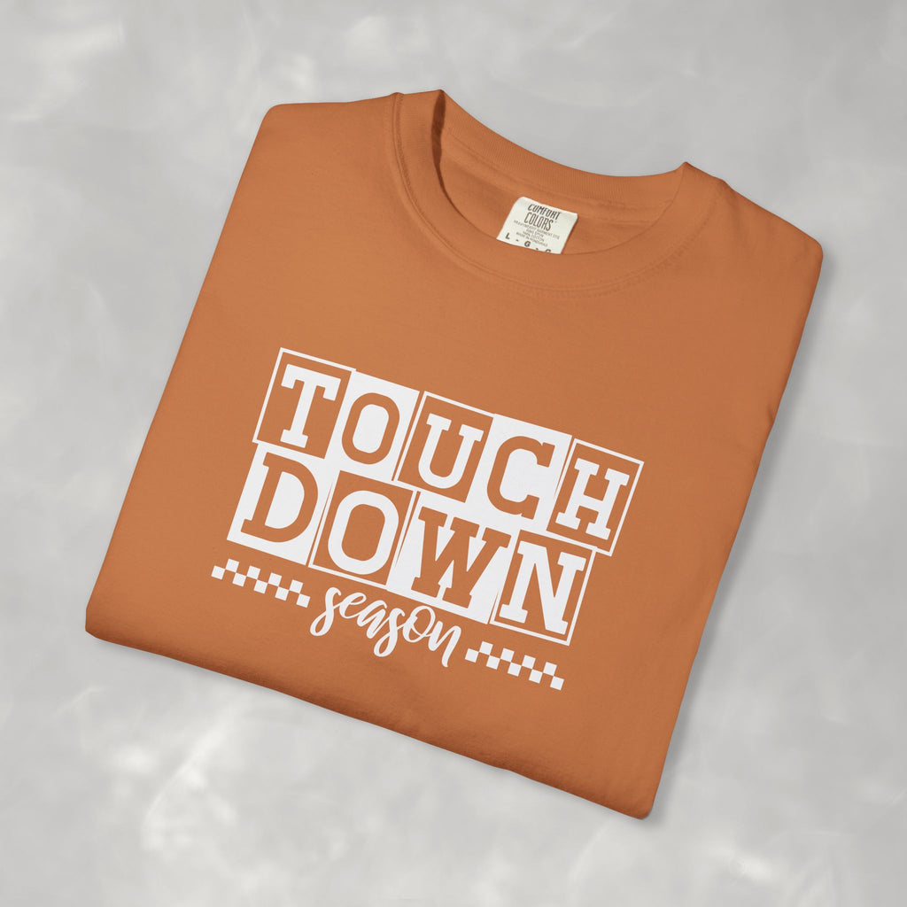 Touchdown Season, Preppy Football Comfort Colors Tee