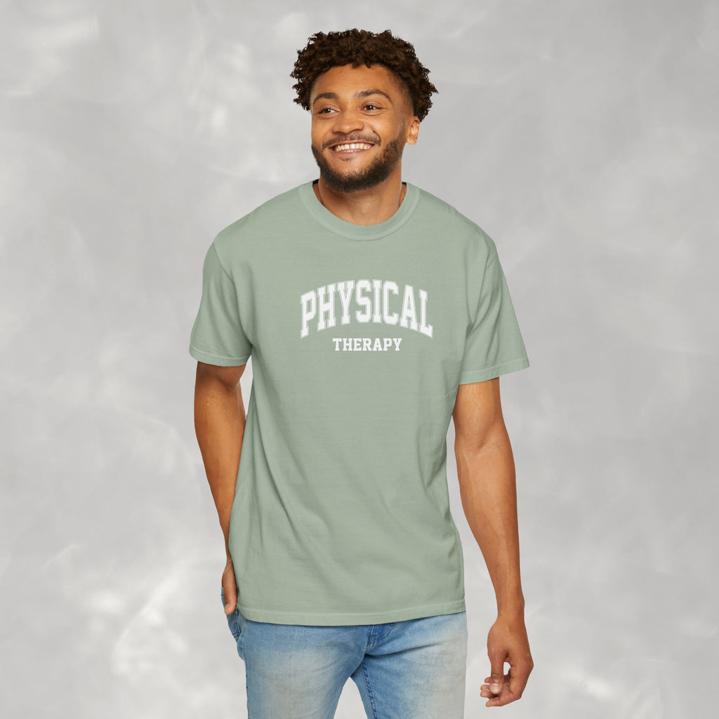 Physical Therapy, Therapist Classic Varsity Style Comfort Colors Tee