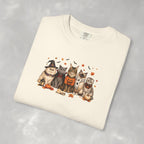 Retro Cats in Halloween Costumes Unisex Comfort Colors Tee