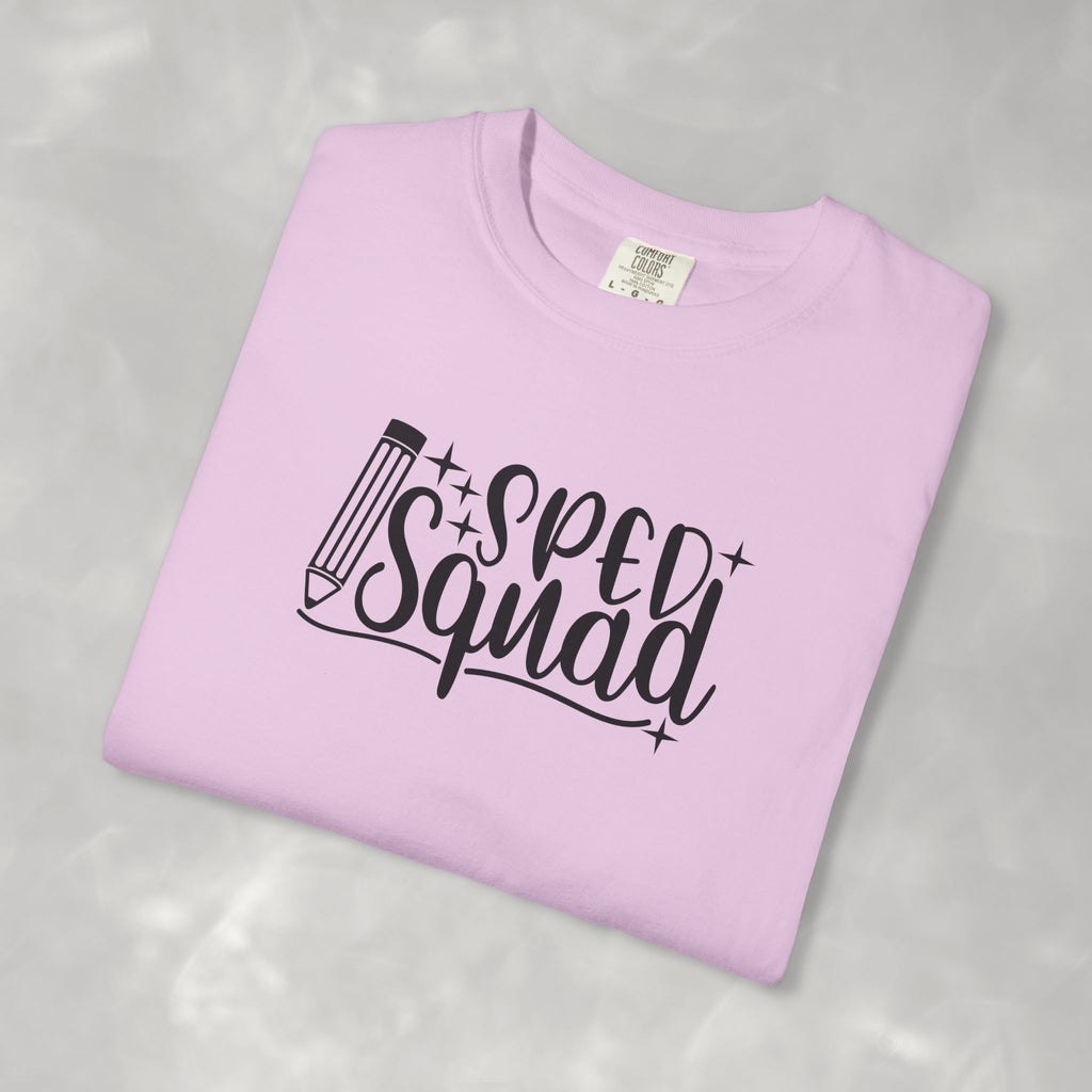 SPED Squad Comfort Colors Gildan Unisex Garment-Dyed T-shirt for Educators, Teachers, Paraprofessionals