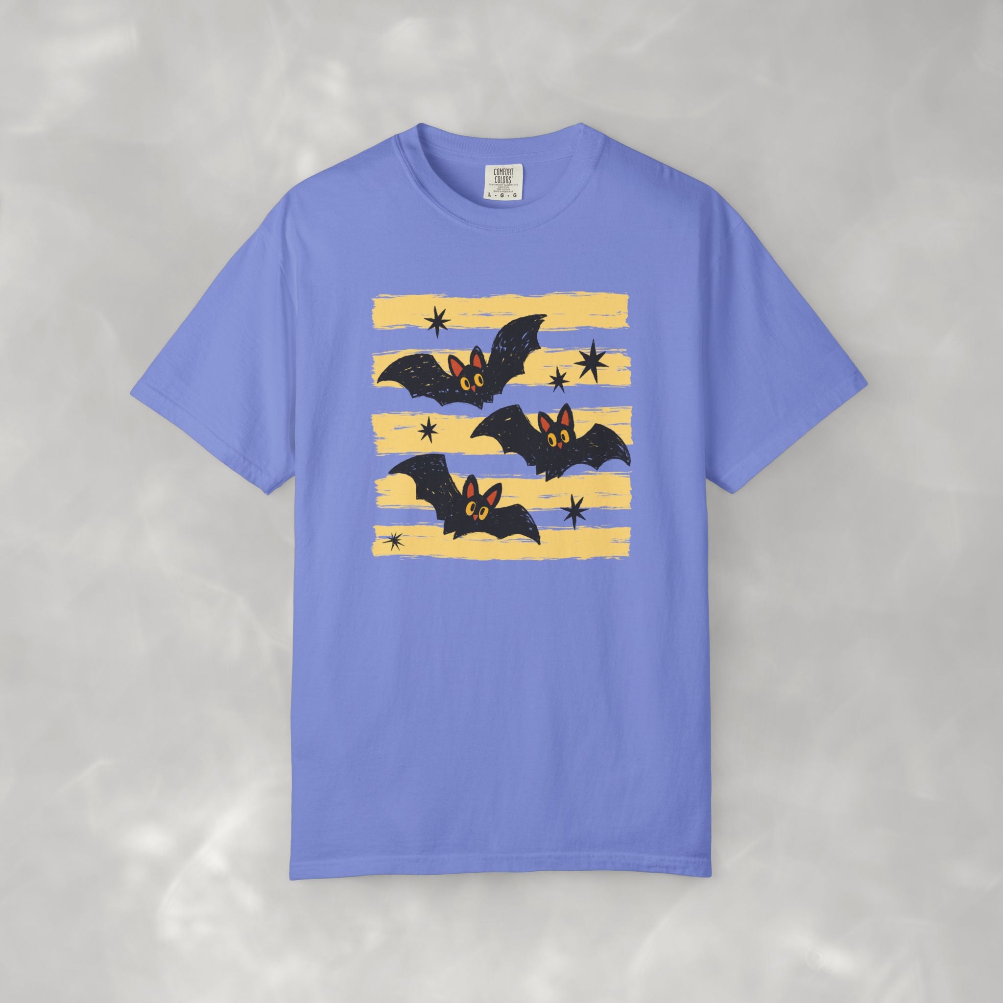 Cute Halloween Bats, Unisex Comfort Colors Tee