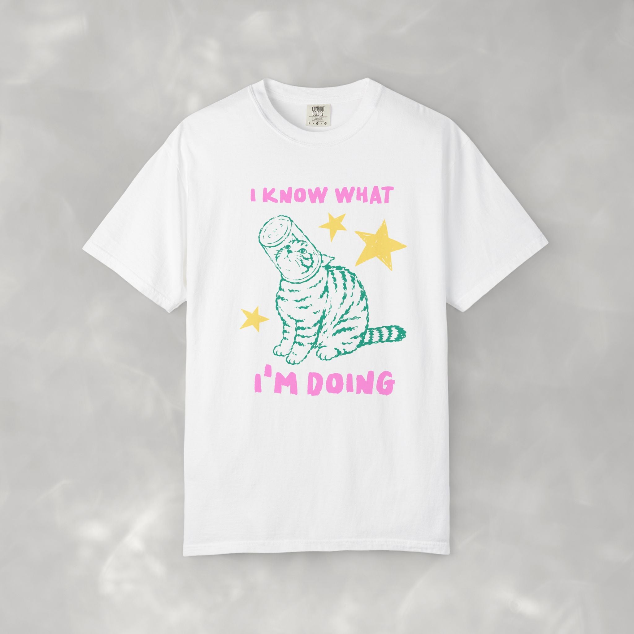 I Know What I'm Doing, Funny Cat Lover Comfort Colors Tee