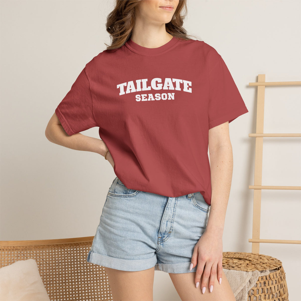 Tailgate Season, Football Game Day Unisex Comfort Colors Tee for Men and Women