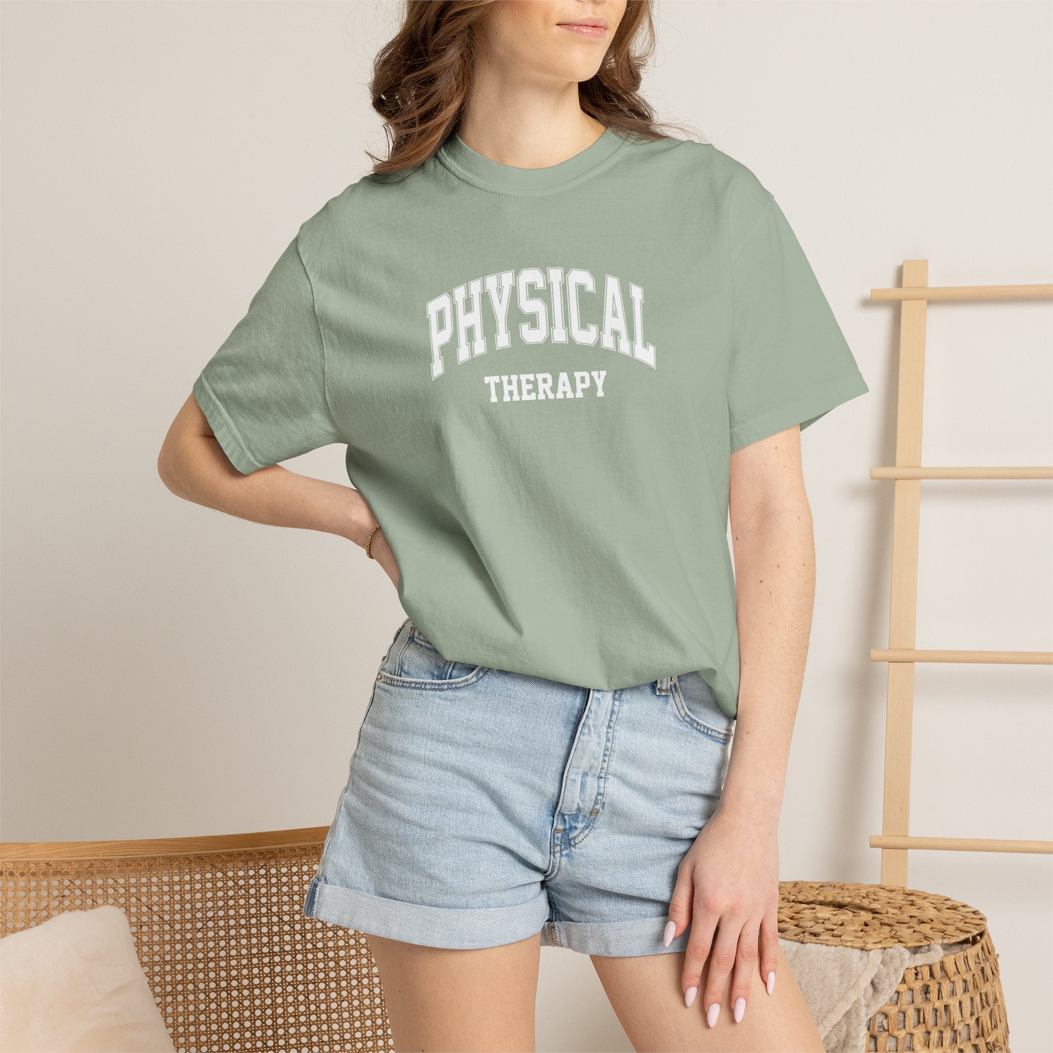 Physical Therapy, Therapist Classic Varsity Style Comfort Colors Tee