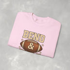 Funny Bend and Snap Football Gildan Heavy Blend Crewneck Sweatshirt for Women