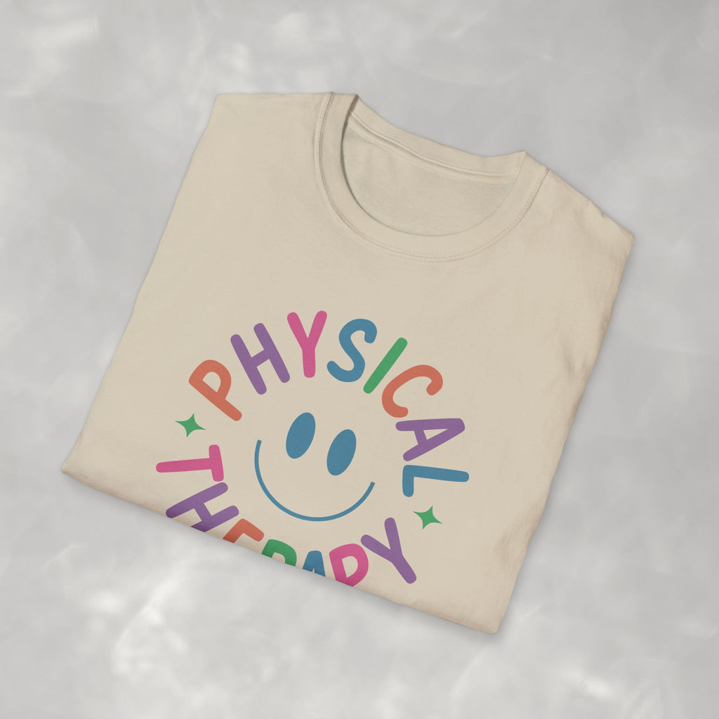 Physical Therapy, Cute Playful Smile, PT, PTA Gildan Unisex Softstyle T-Shirt
