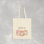 Getting Lit Funny Fall Candle Double-Sided Cotton Canvas Tote Bag