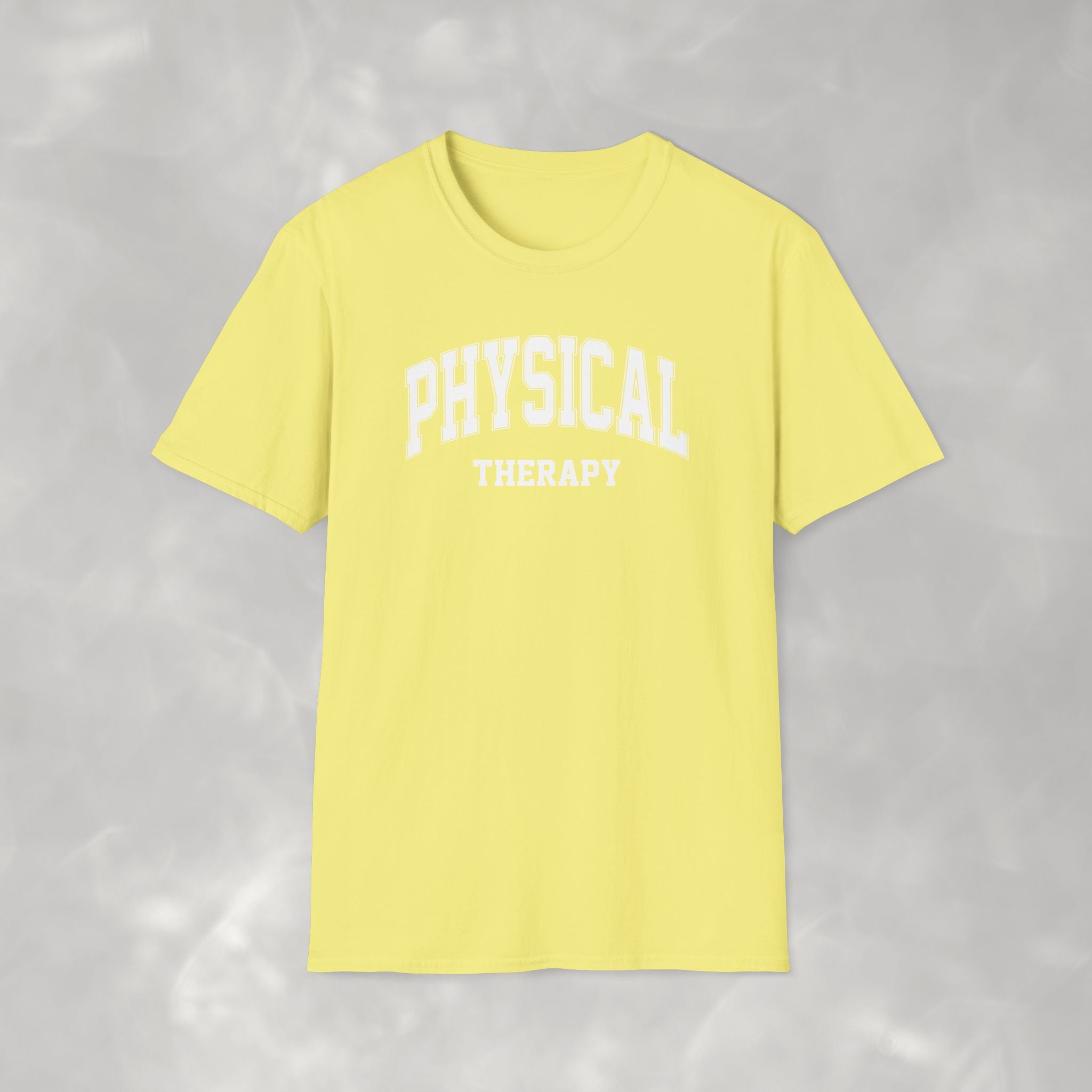 Physical Therapy, Therapist Varsity Style Gildan Unisex Softstyle T-Shirt