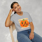 Happy Jack-O-Lantern, Striped Halloween Gildan Unisex Softstyle T-Shirt