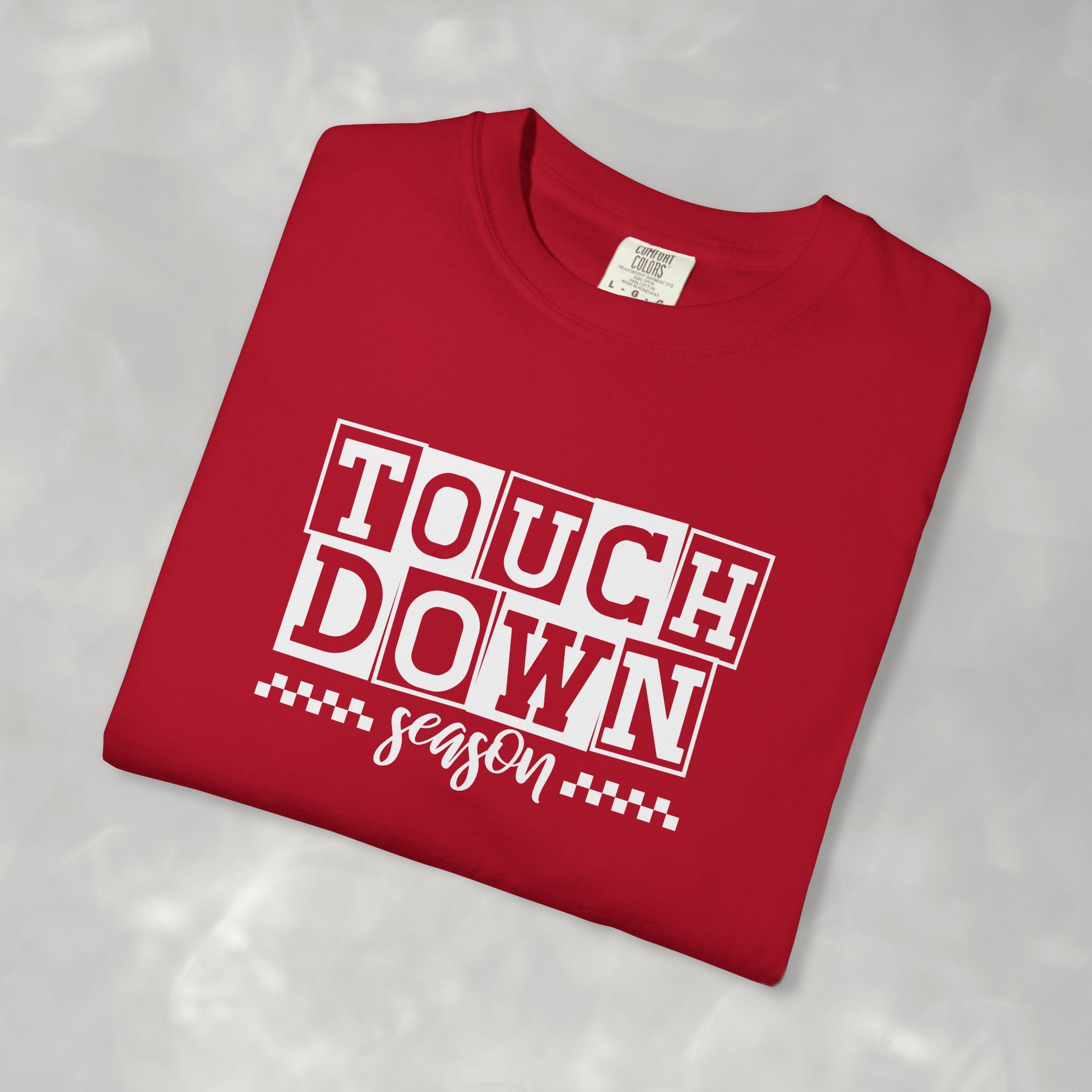Touchdown Season, Preppy Football Comfort Colors Tee