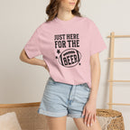 Just Here For The Beer, Funny Football Comfort Colors Tee