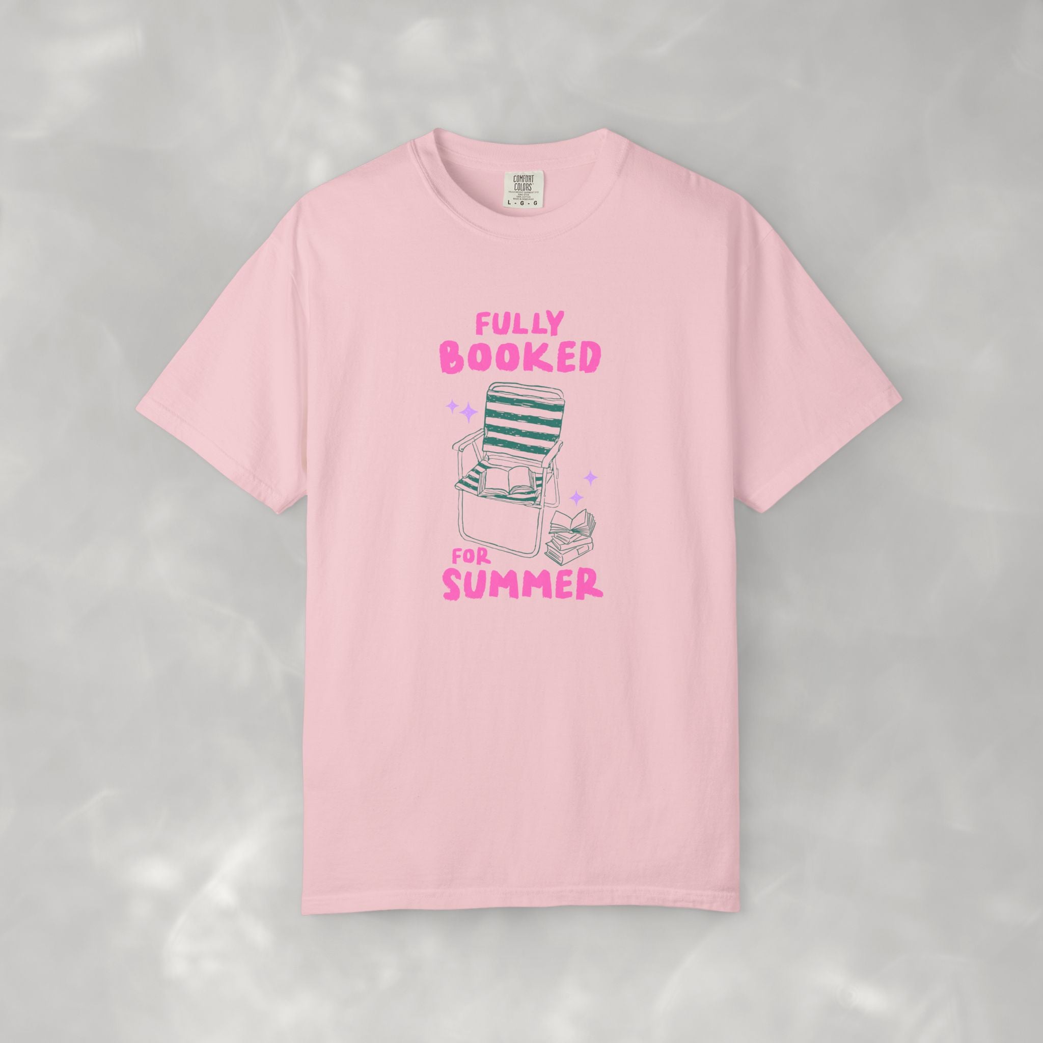 Fully Booked for Summer, Book Lover, Summer Comfort Colors Tee
