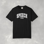 Speech Vibes, Unisex Comfort Colors Tee for SLP, SLPA, Speech Therapy