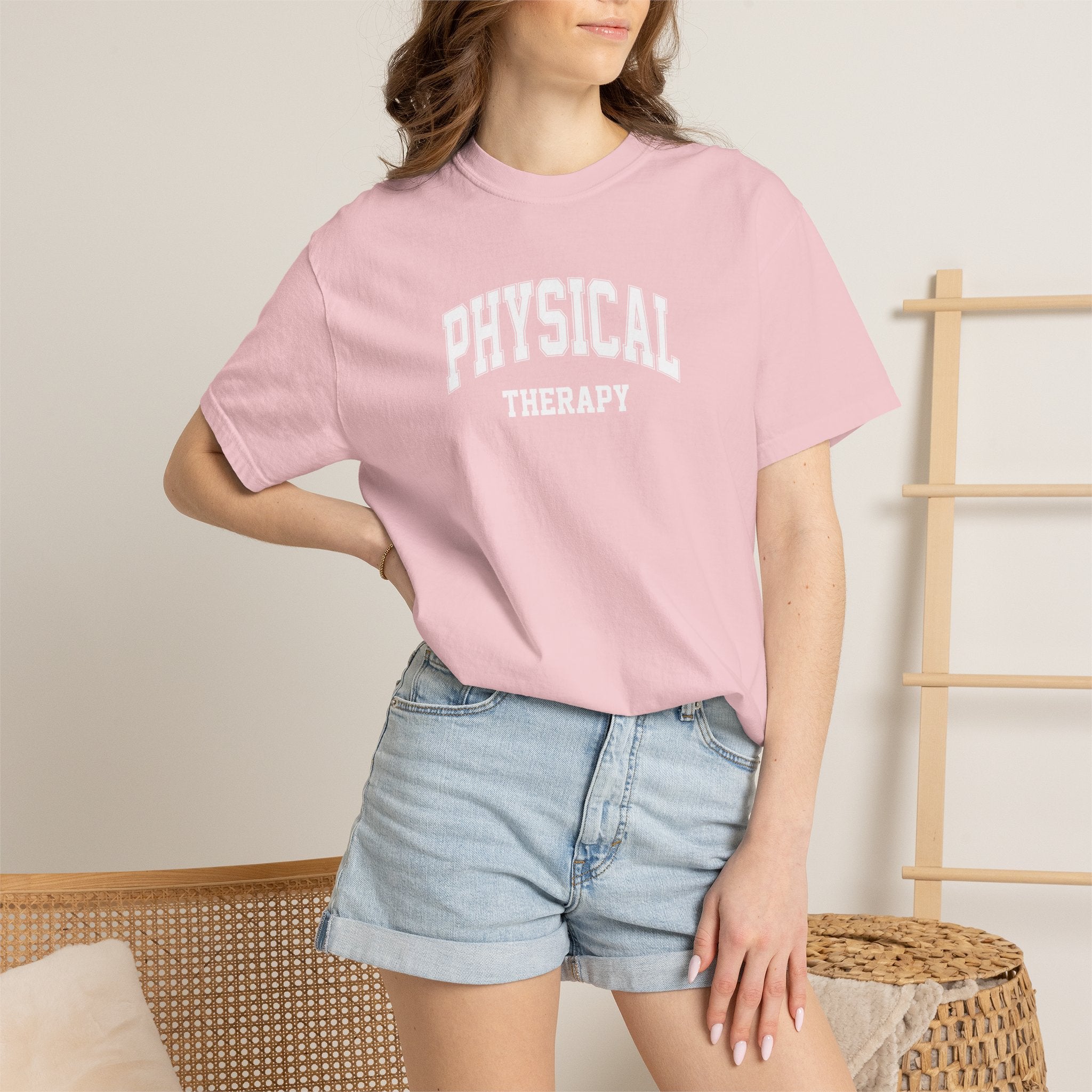 Physical Therapy, Therapist Classic Varsity Style Comfort Colors Tee