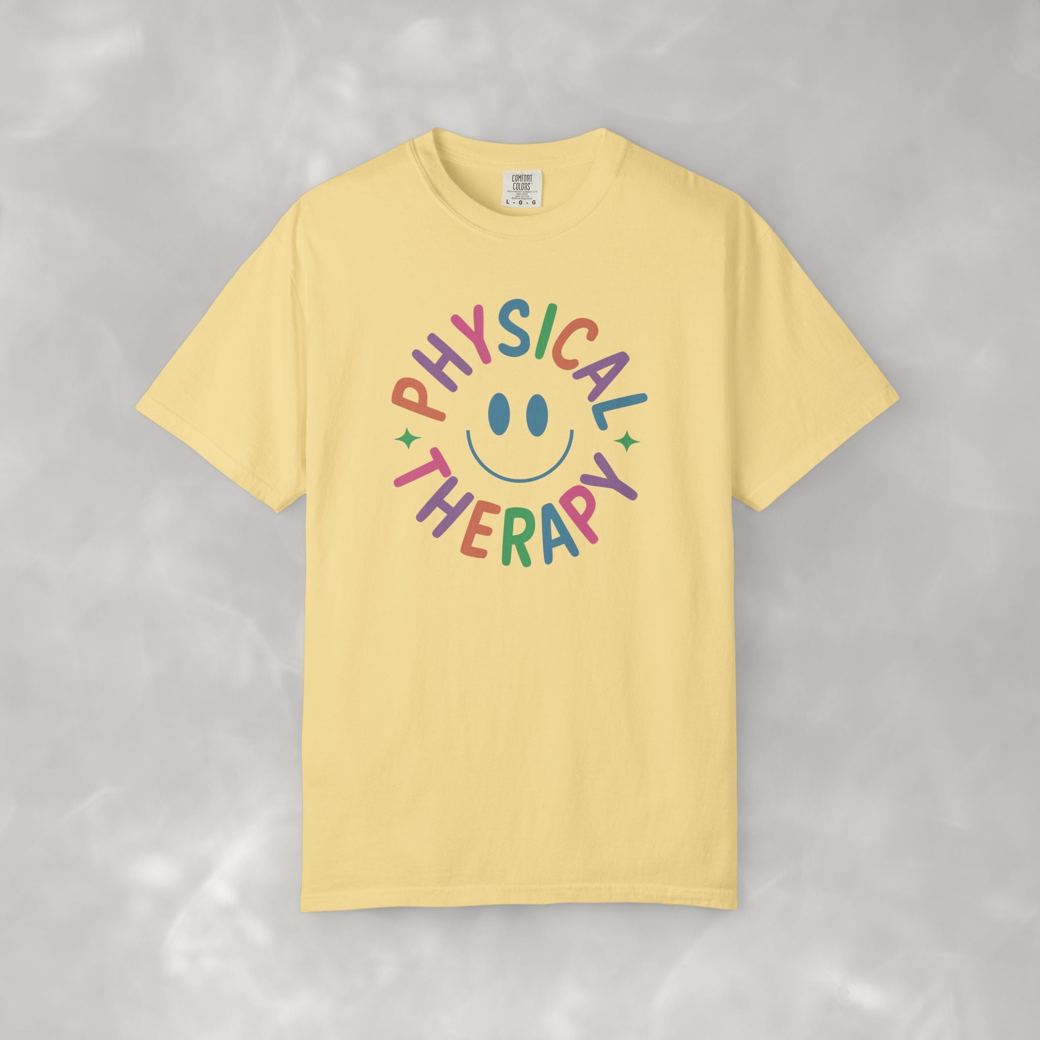 Physical Therapy, Cute Playful Smile, PT, PTA Unisex Comfort Colors Tee