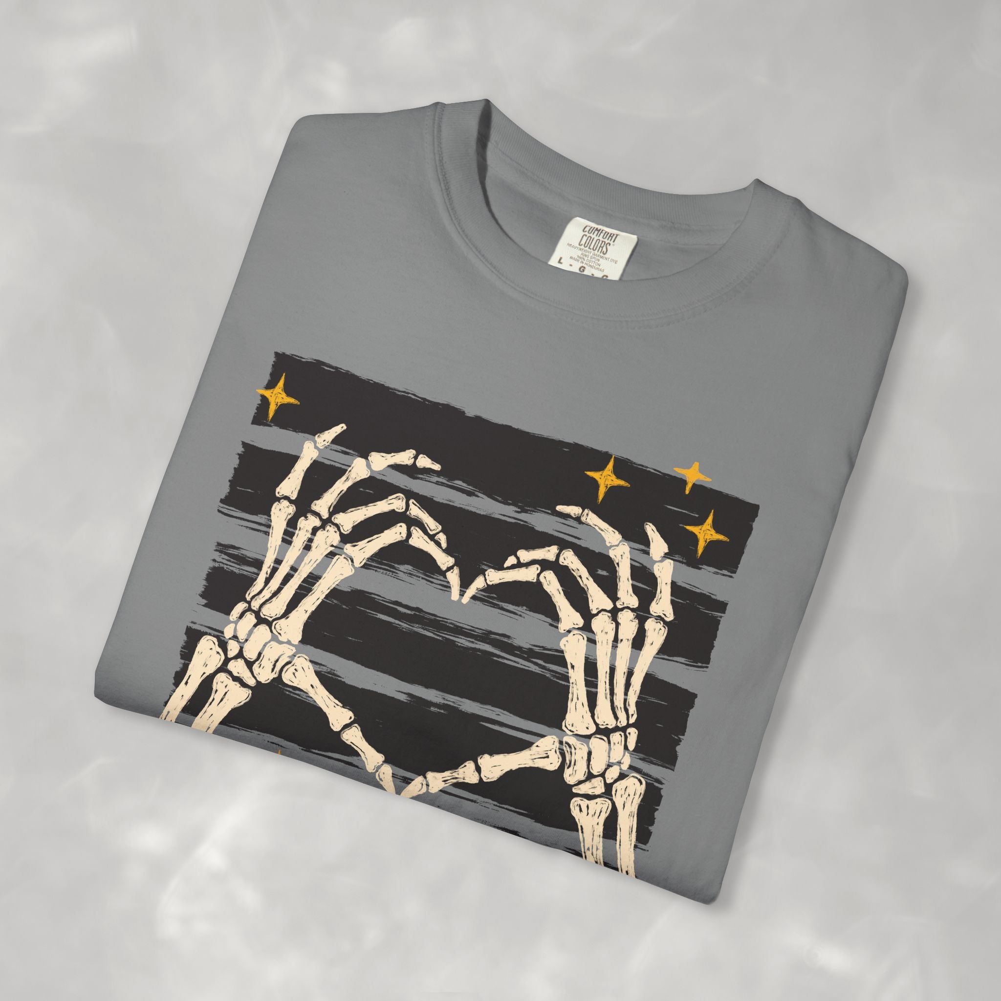 Spooky Skeleton Hands, Cute Halloween Comfort Colors Tee