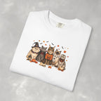 Retro Cats in Halloween Costumes Unisex Comfort Colors Tee