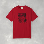 Just Here For The Beer, Funny Football Comfort Colors Tee