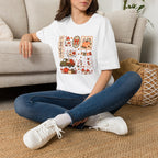 Hello Fall Cute Autumn Collage Gildan Unisex Softstyle T-Shirt
