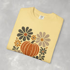 Retro Fall, Autumn Pumpkin Comfort Colors Tee