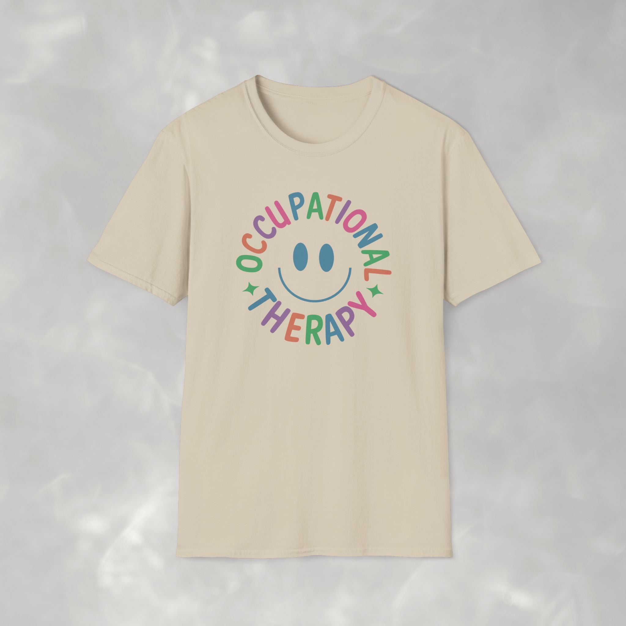 Occupational Therapy, Cute Playful Smile, OT, COTA Unisex Softstyle T-Shirt