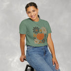 Retro Fall, Autumn Pumpkin Comfort Colors Tee
