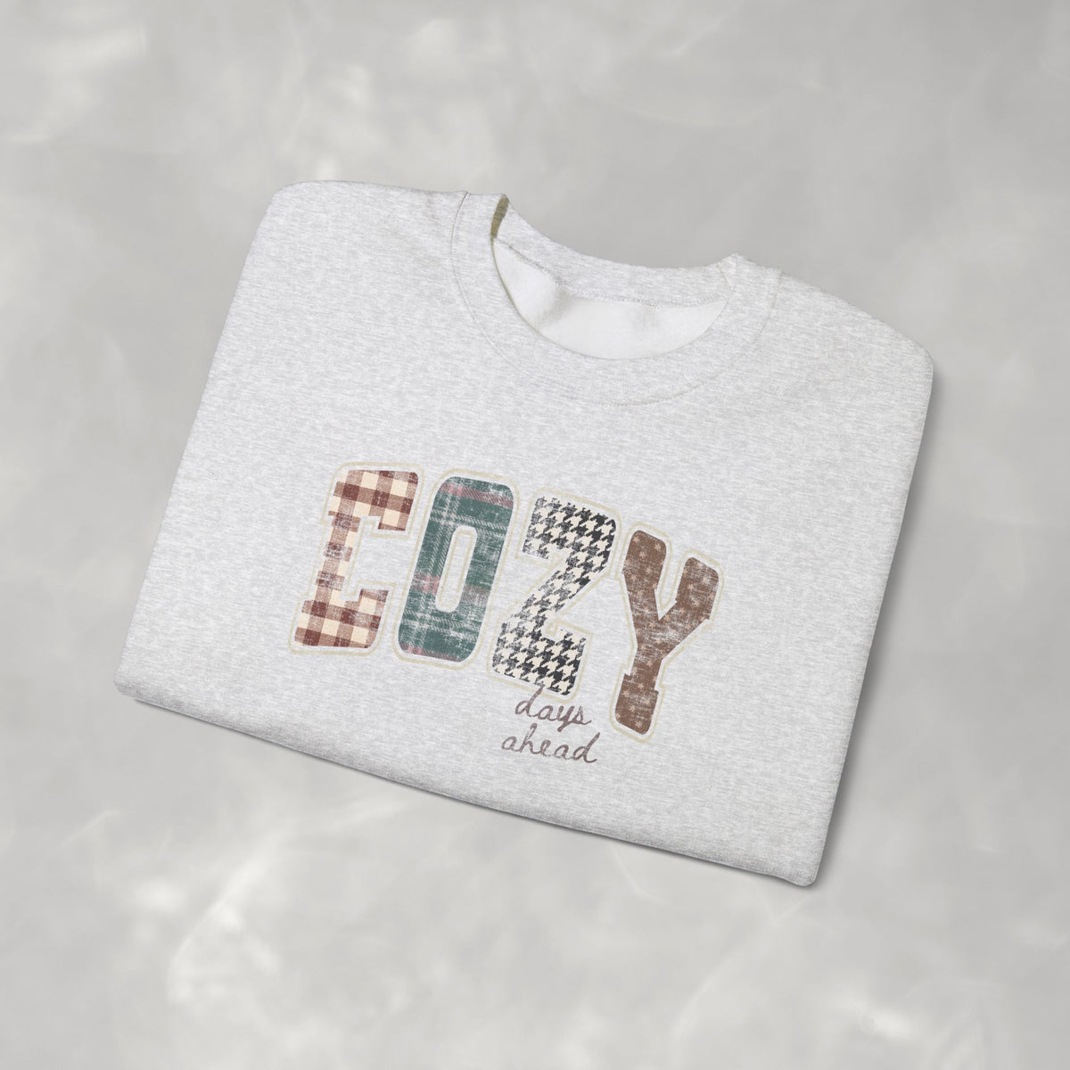 Cozy Days Ahead Cute Trendy Gildan Unisex Heavy Blend™ Crewneck Sweatshirt for Autumn, Fall, Thanksgiving