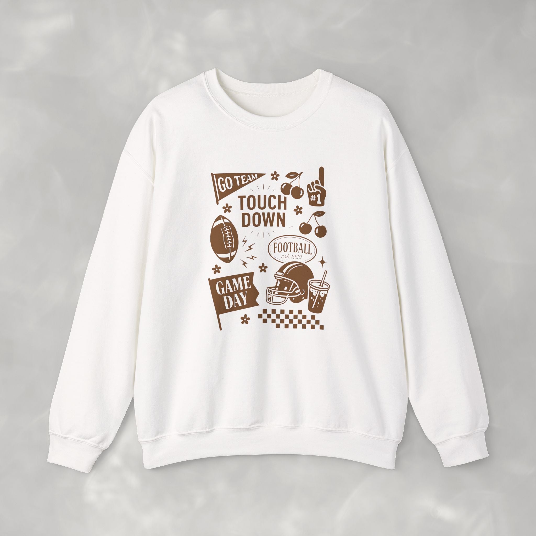 Football Preppy Game Day Gildan Unisex Heavy Blend™ Crewneck Sweatshirt