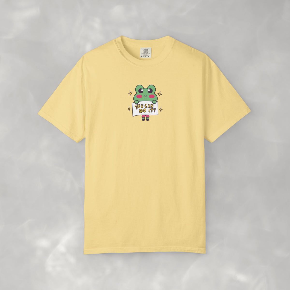 You Can Do It, Cute Motivational Frog Unisex Comfort Colors Tee for OT, PT, Speech Therapist