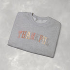Thankful Cute Boho Trendy Gildan Unisex Heavy Blend™ Crewneck Sweatshirt for Autumn, Fall, Thanksgiving