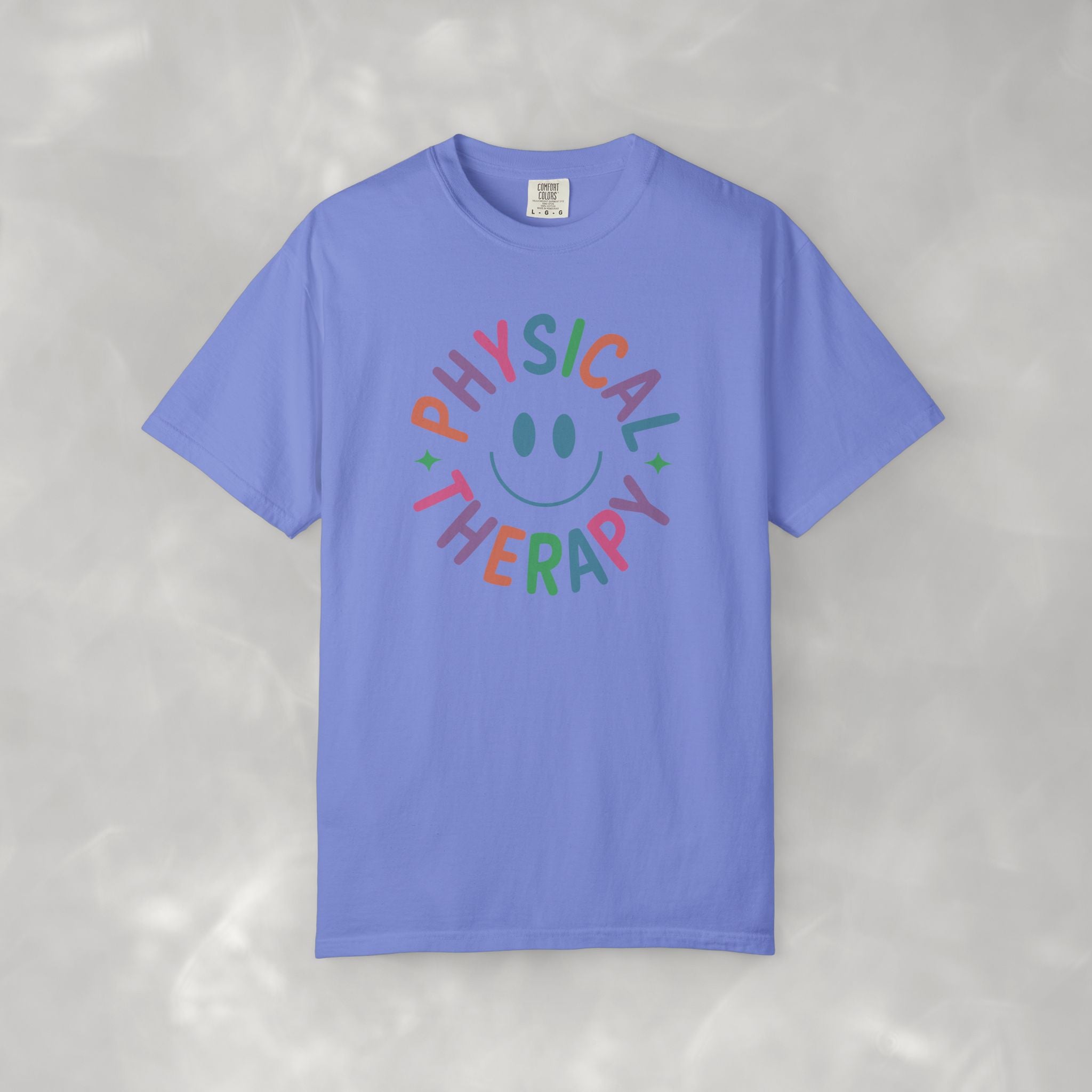 Physical Therapy, Cute Playful Smile, PT, PTA Unisex Comfort Colors Tee
