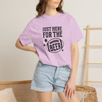 Just Here For The Beer, Funny Football Comfort Colors Tee
