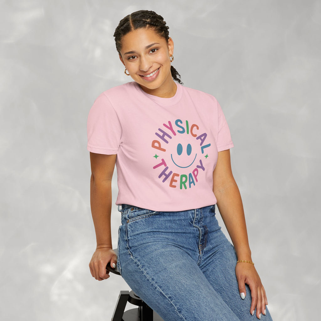 Physical Therapy, Cute Playful Smile, PT, PTA Unisex Comfort Colors Tee