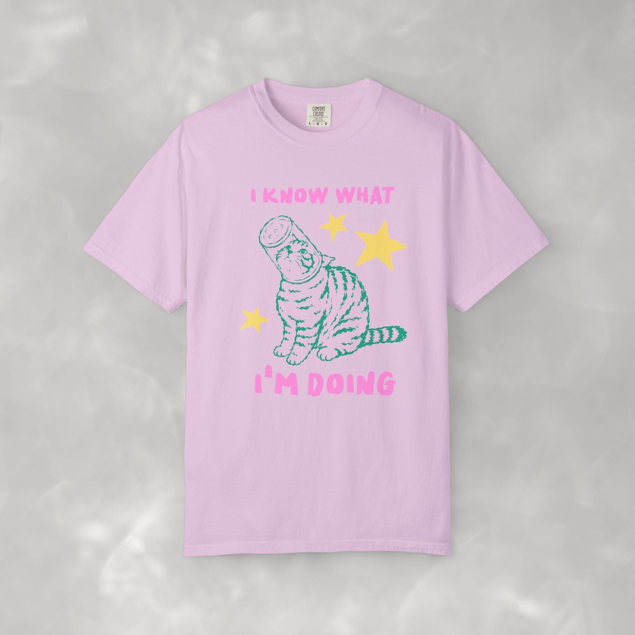 I Know What I'm Doing, Funny Cat Lover Comfort Colors Tee