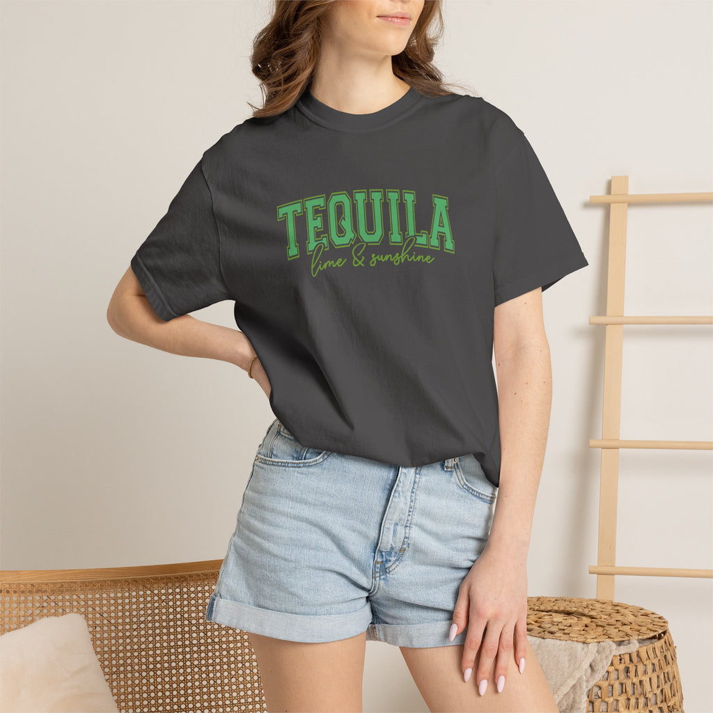 Tequila, Lime, and Sunshine Summer, Vacation, Beach Comfort Colors Tee
